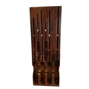 Vintage CUTCO No. 40 Bakelite Knife Rack 6 Slots Wall Or Drawer Brown Marbled